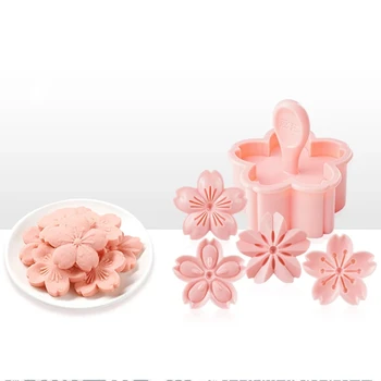Češnjev Cvet modelček Pecivo Pecivo Plesni Torta Dekor Orodja Sakura Cvet 3D modelček Japonski Sladica Plesni Fondat