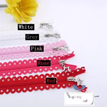 čipke tkanine star drsnik zadrge 25 cm z 20 neobvezno barve za macaron torbice, denarnice obrti šivanje