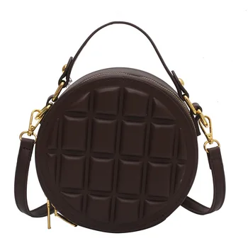 Čokolada Krog ramenski tote vrečko luksuzni oblikovalec torbici clucth torbice rjava crossbody torbe za ženske messenger večer vrečko