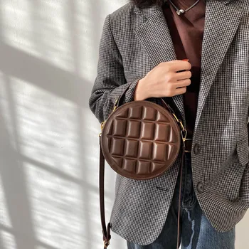 Čokolada Krog ramenski tote vrečko luksuzni oblikovalec torbici clucth torbice rjava crossbody torbe za ženske messenger večer vrečko