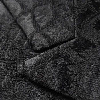 Črn Blazer Moški Vzorec Krokodil Poročno Obleko, Jakno Slim Fit Stilsko Kostume Fazi Nositi Za Pevka Mens Jopiči Modelov 9006