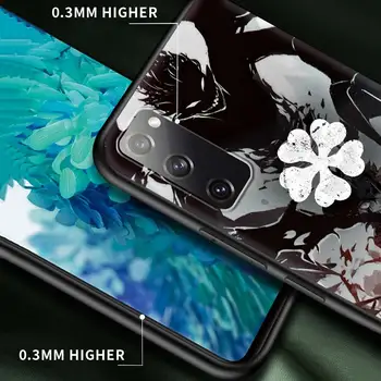 Črna Detelja Ohišje za Samsung Galaxy S20 FE S21 Ultra S9 S10 S8 S7 Plus 5G Silikonski Pokrovček Telefona Fundas Coque Lupini Capa Vrečko Celic