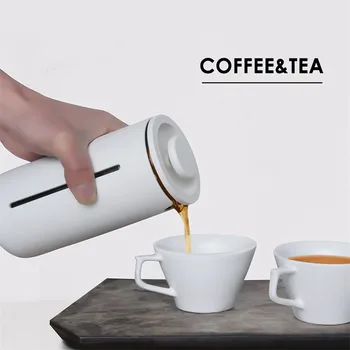 Črna Filter Kavo Pot, Pritisnite Pluger francoski Pritisnite aparat za Kavo, Čaj Pot steklo Prenosni francoski Pritisnite Kavo Pot, Čaj, Kavo