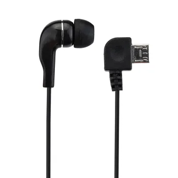 Črna Slušalke Univerzalni Micro Usb Mono En Stereo Slušalke Slušalke Visoke Kakovosti Za Bluetooth Teče Športne Slušalke