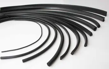 Črno Peno silikona pečat Okrogle trakovi dia1 1.5 2 3 4 5 6 7 8 mm O tipu Pene tesnilni trak blažilnik vodoodporni trak