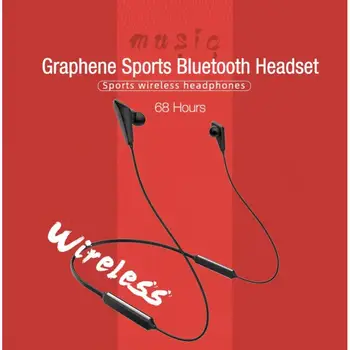 Šport Bluetooth Slušalke Čepkov Brezžični V5.0 Neckband Stereo Slušalke z Mikrofon Mikrofon HiFi 68Hrs Delovni Čas Pogovora