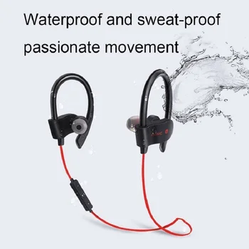 Šport Brezžični 4.1 Bluetooth Slušalke, ki Teče Stereo Glasba Univerzalni Mini Dual-v ušesni Čepi za Ušesa-Visi Slušalkami