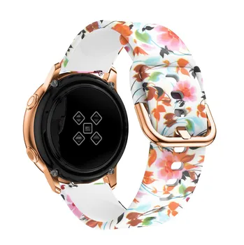 Športne Ženske Watchband Za Samsung Galaxy Watch 42mm/Aktivna 40 mm Zamenjava Silikonsko zapestnico Pinting Gume Traku
