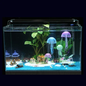 Žareče Učinek Umetnega Meduze Akvarij Dekoracijo Fish Tank Pod Vodo Živih Rastlin Svetlobni Okrasek, Vodne Krajine