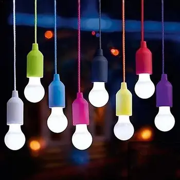 Žarnica LED Light Prenosni Pravi Barve Lučka Vrv Kliknite belo svetlobo, ki se Raztegne Darilo B3H0