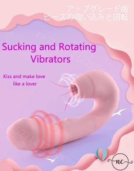 Ženska Bedak Vibrator Rabbit Ženski G Spot Močan Masturbacija Klitoris Klitoris Spolno Flirt Sesanju Orgazem Seks Igrače za Par