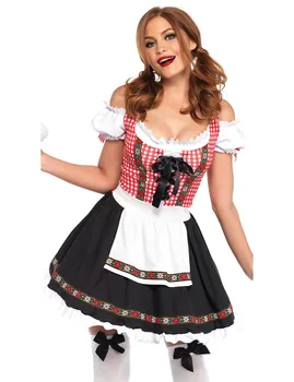 Ženska Tradicionalno Nemško Bavarsko Pivo Dekle Kostum Seksi Oktoberfest Festival Pustni Zabavi Maskiranje