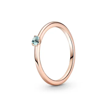 Ženske 925 Sterling Srebrni Prstan Čare Velik Roza Srce Moda Luna Crystal Ring Za Ženske Svate Nakit