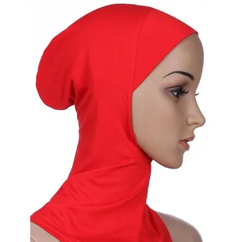 Ženske klobuk, ki je Musliman Skp Headscarf Islamske Turban Indijski klobuki Headwrap gorros mujer Bandanas Klobuki Bombaž Nastavljiva Elastična