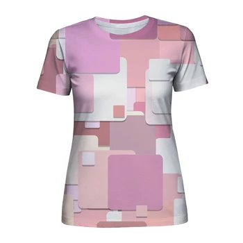 Ženske Kratek Rokav T-majice Svoboden Harajuku Cvet Plus Velikost 3D Tiskanih Elegantna Preprosto Vse-tekmo Žensk Tshirts Prevelik T-shirt