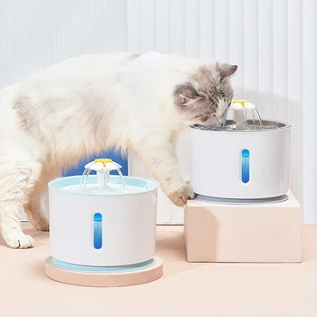 Žival Pes Mačka Vodnjak Električna Samodejna Vodo, Napajalni Razpršilnik Posodo LED Prikaz Nivoja Vode Za Pse, Mačke Pijačo