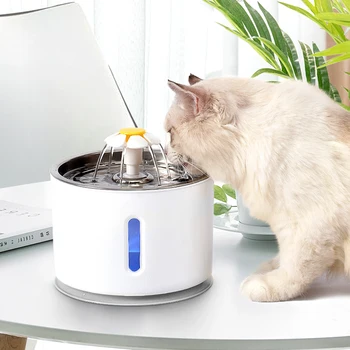 Žival Pes Mačka Vodnjak Električna Samodejna Vodo, Napajalni Razpršilnik Posodo LED Prikaz Nivoja Vode Za Pse, Mačke Pijačo