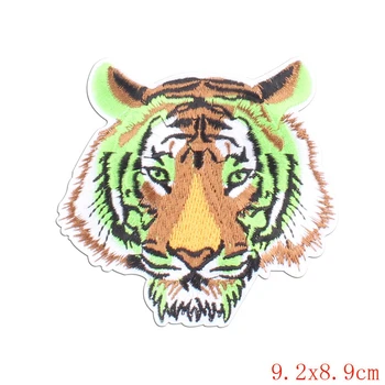 Živali Tiger Vezenje Obliži Železa Na Obliž Za Oblačila DIY Nalepke Sew Na Oblačila Traper Suknjič Nahrbtnik, Torbico, Značke F