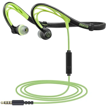 Žično Teče Športne Slušalke Noč Neckband v Uho Stereo Slušalke Zložljive Mucro ML233 (Zelena)