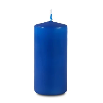 Свеча - цилиндр 50х115 синяя 1612235 Doma dekor